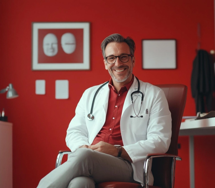 врача ведет прием на дому у пациента